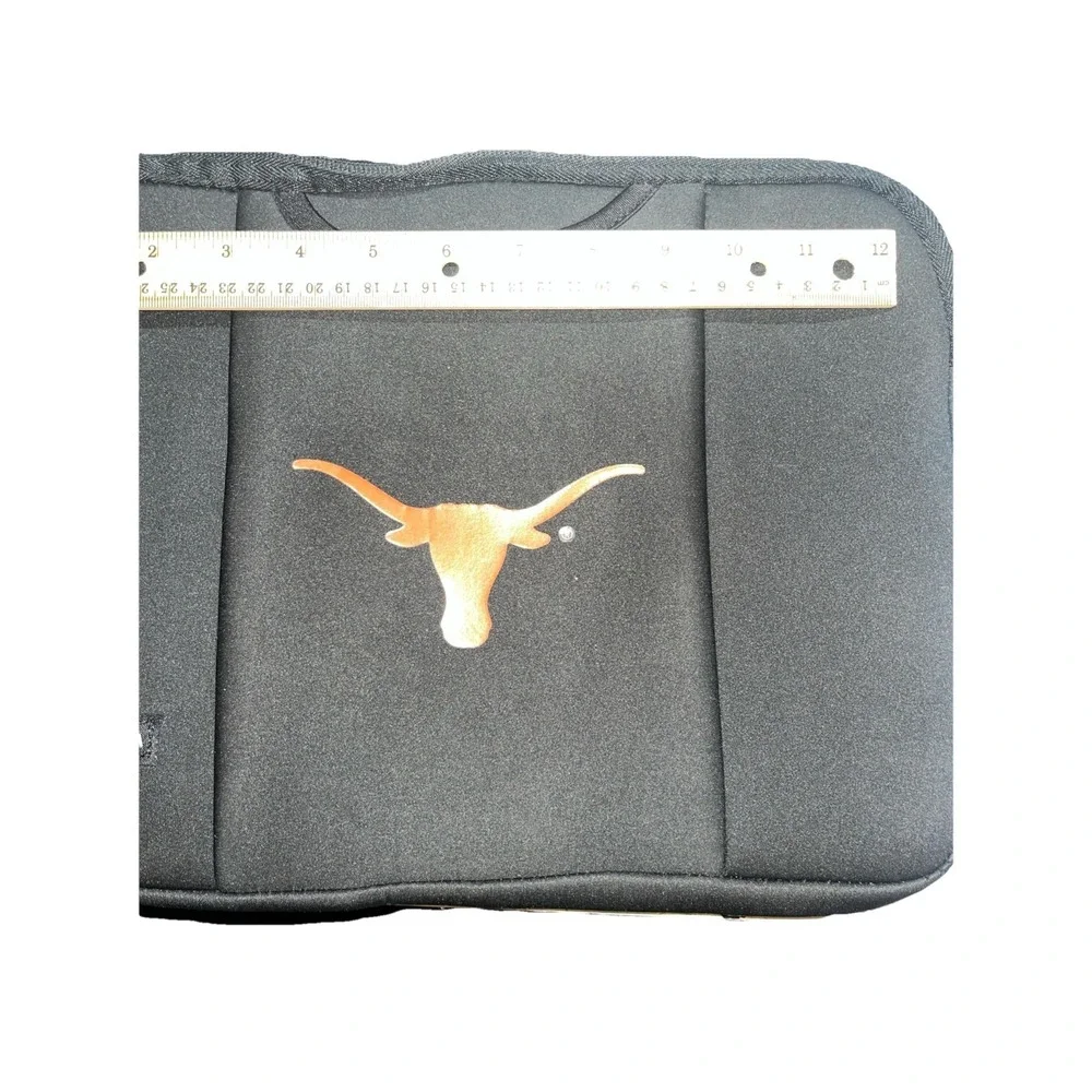 Tribeca University Texas Longhorns UT Black Laptop Sleeve Zipper Case Protector